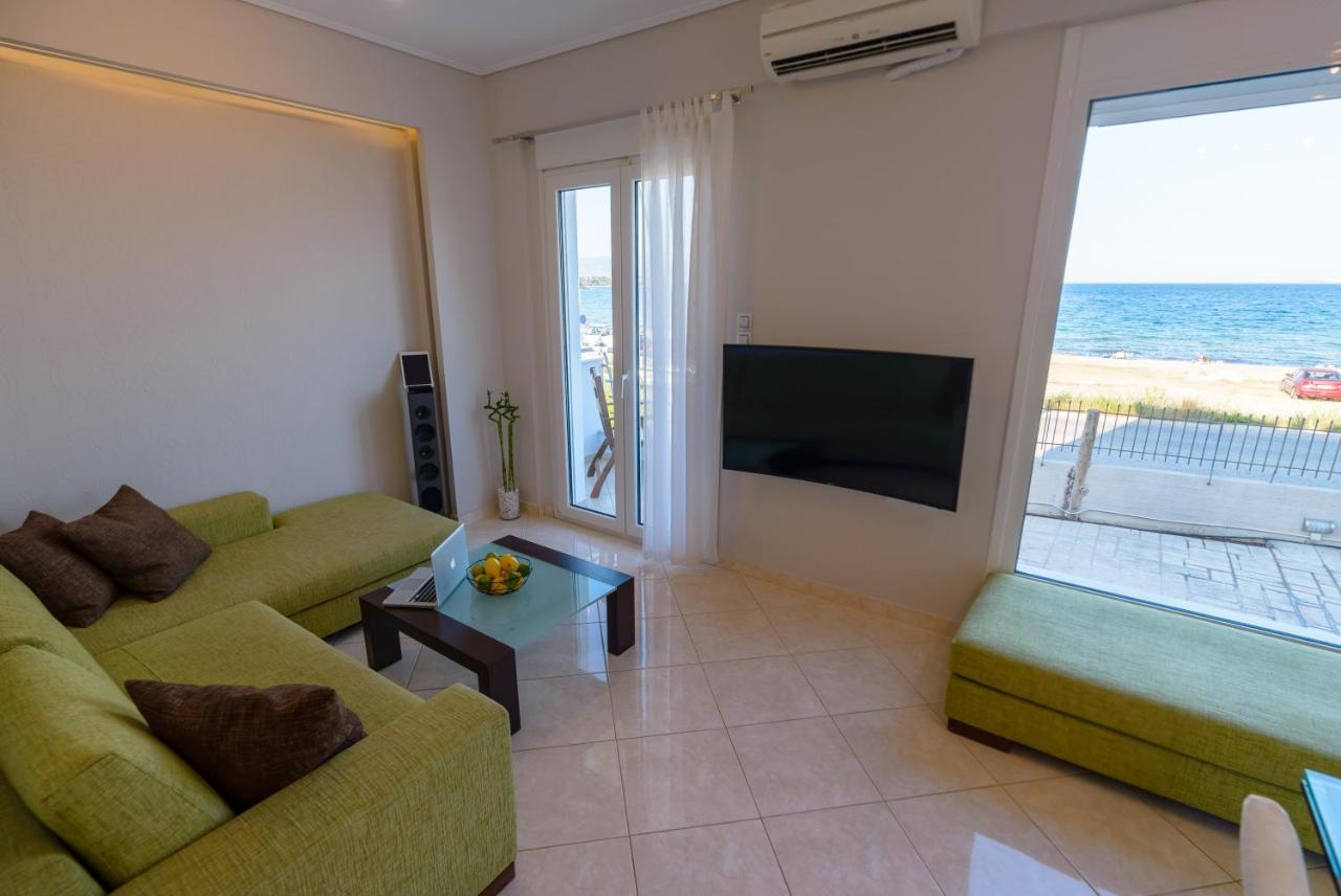 Lemoni Luxury Residence In Front Of The Sea Kechries Kültér fotó